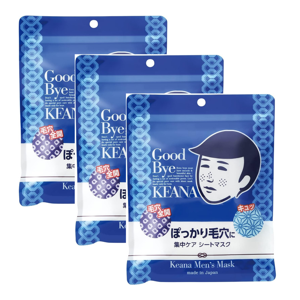 케아나 나데시코 남성 마스크팩 30매 대용량 모공 수분 케어 일본 직구 - 상품 이미지