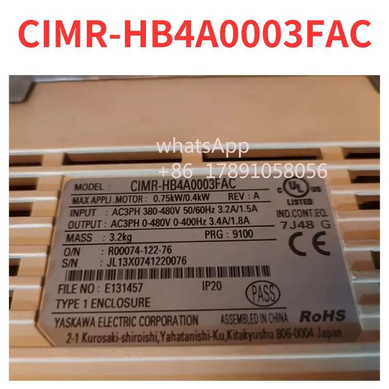 CIMR-HB4A0003FAC 주파수 변환기 리퍼 완료