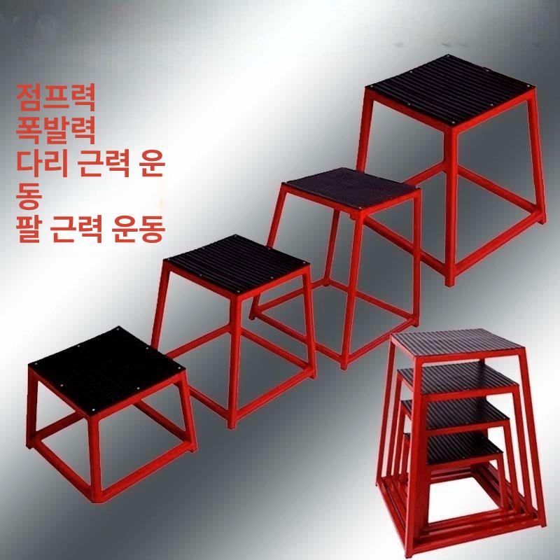 점프 피트니스 훈련 런지 연습 근력 점프박스 홈트 박스 블랙 1-2-3단 콤보 - 상세 이미지 2