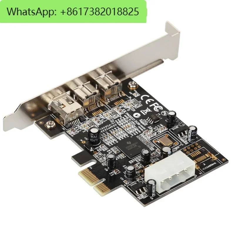 PCI Express 3 포트 Firewire 1394B 1394A PCIe 1.1 x1 카드 TI XIO2213B 칩셋