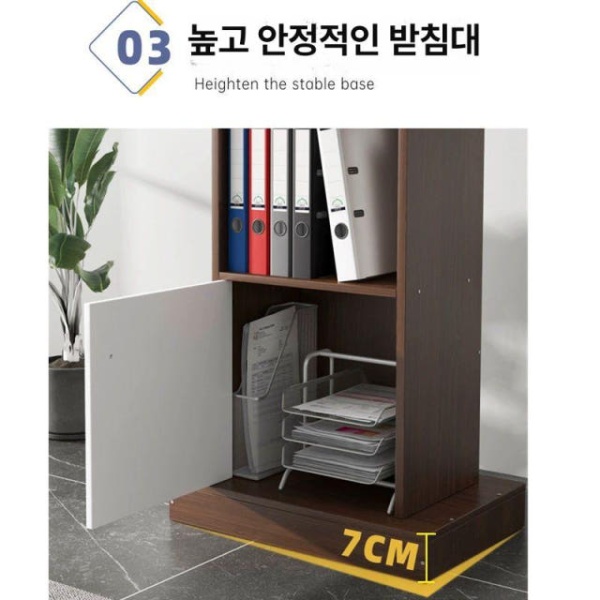 고품격 강의 테이블 접수대 발표대 강대상 리셉션 회의 책상 와일드 오크 60x42x120 - 상세 이미지 4