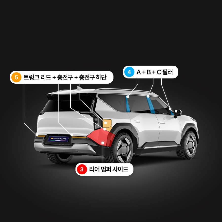 라보코스메티카 기아 EV9 부분PPF PPF필름 헤드라이트 앞범퍼 뒷범퍼 트렁크 - 상세 이미지 3