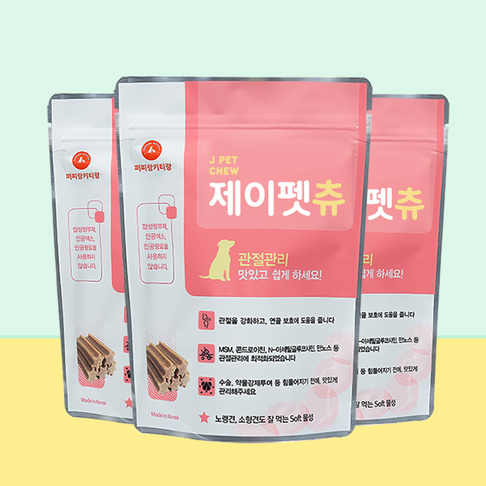 제이펫츄 강아지 관절 영양제 조인트펫츄 글루코사민 콘드로이친 MSM 36개입, 3개 제품 이미지