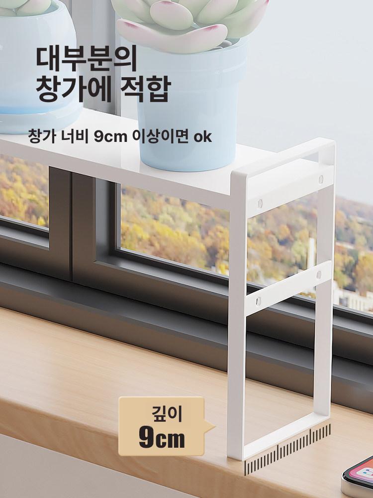 짧은 선반 흰색 패널 소형 디귿자 개폐식 앵글 정리 짧은형 (블랙) B - 상세 이미지 4