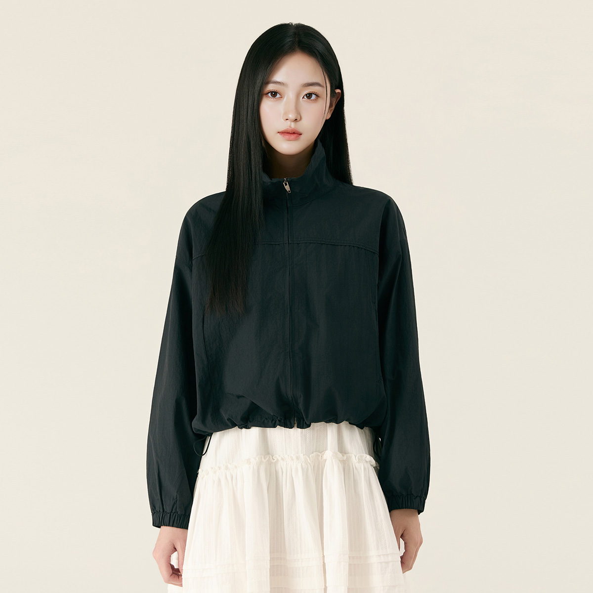 로엠 하이넥 블루종 점퍼 RMJPG23RT1 - 상품 이미지