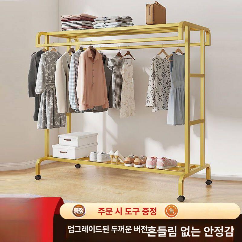 빨래 건조대 양말 베란다 원룸 창문 빨랫대 이불 수건 블랙 100 길이x145 높이 바퀴 포함 - 상세 이미지 3
