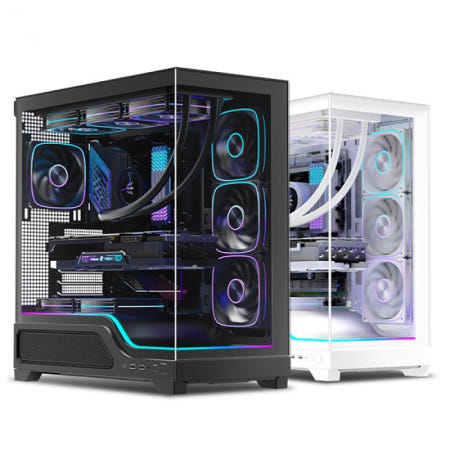 마이크로닉스 WIZMAX 슬로프 C30 (블랙) 미들타워