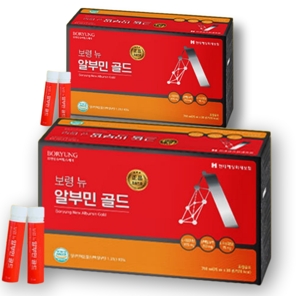 보령 뉴 알부민 골드 마시는 난백 실크 플러스 복합물 부스터 30병 30개입, 2개 - 상품 이미지