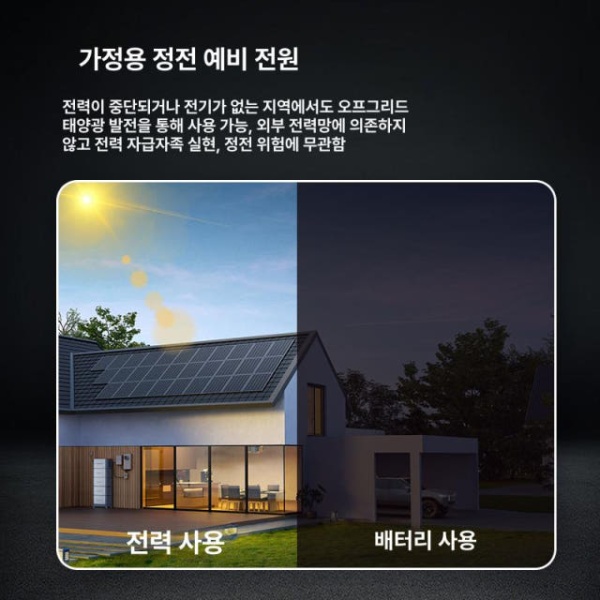 최첨단 태양광 가정용 발전 시스템 인버터 패널 에어컨 일본 발전 0.6kWh 오프그리드 - 상세 이미지 4