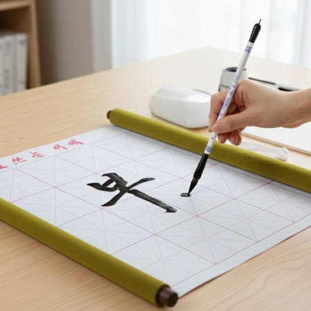 친구도매협력사 물붓 서예 연습지 붓글씨 서예세트 무한반복 입문용 연습판