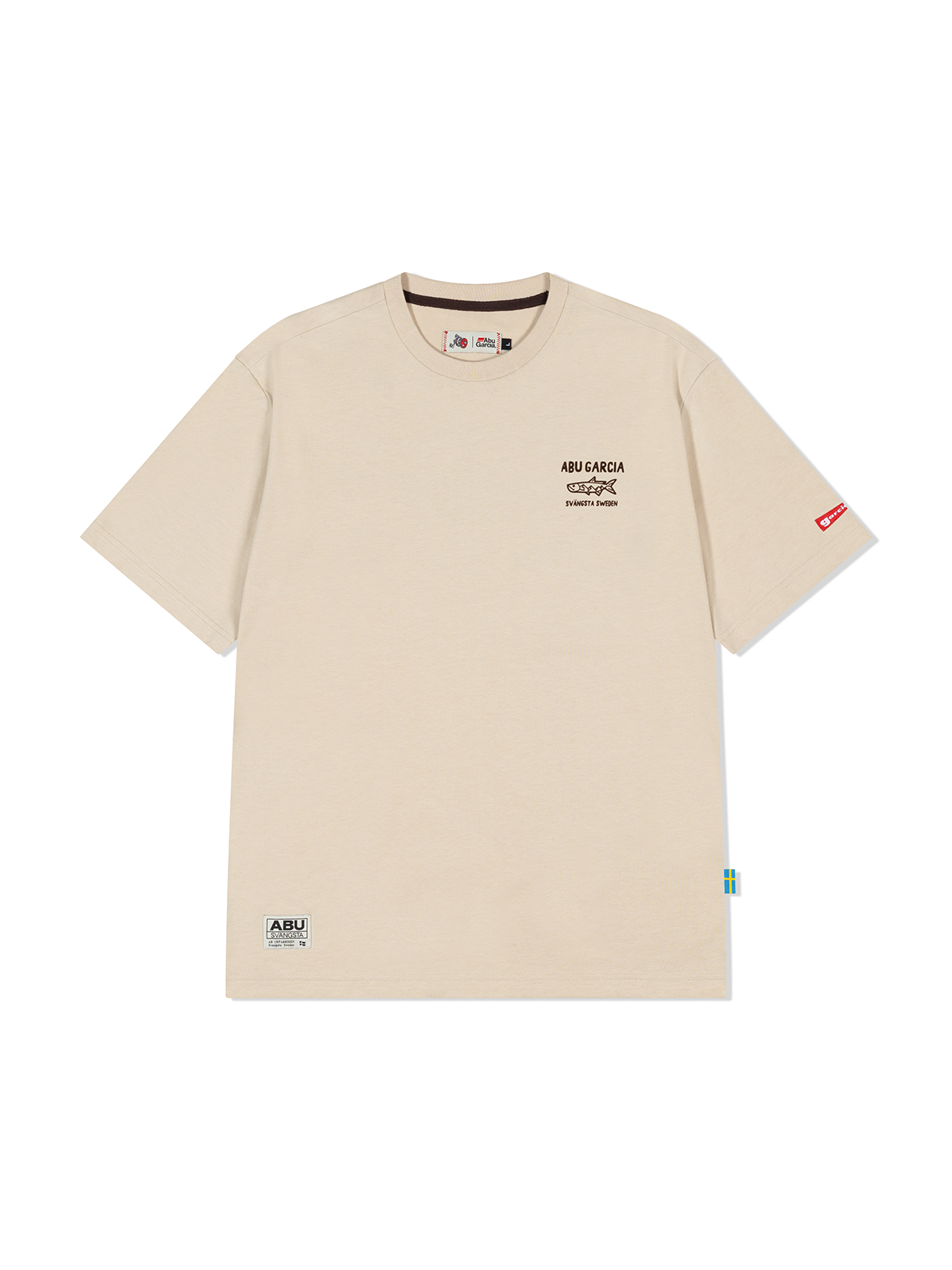 아부가르시아 피쉬 그래픽 반팔 티셔츠 #2 LIGHT BEIGE - 상품 이미지