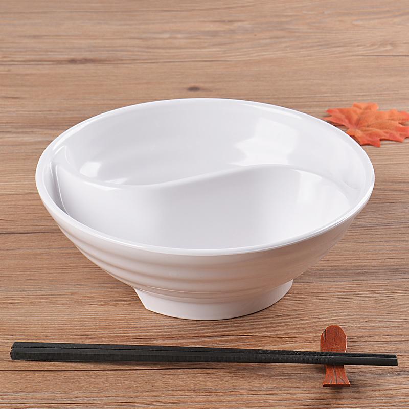 중국집 반반그릇 멜라닌 탕짜면 짬짜면 면기 반반용기 나눔 짜장면 - 상세 이미지 3