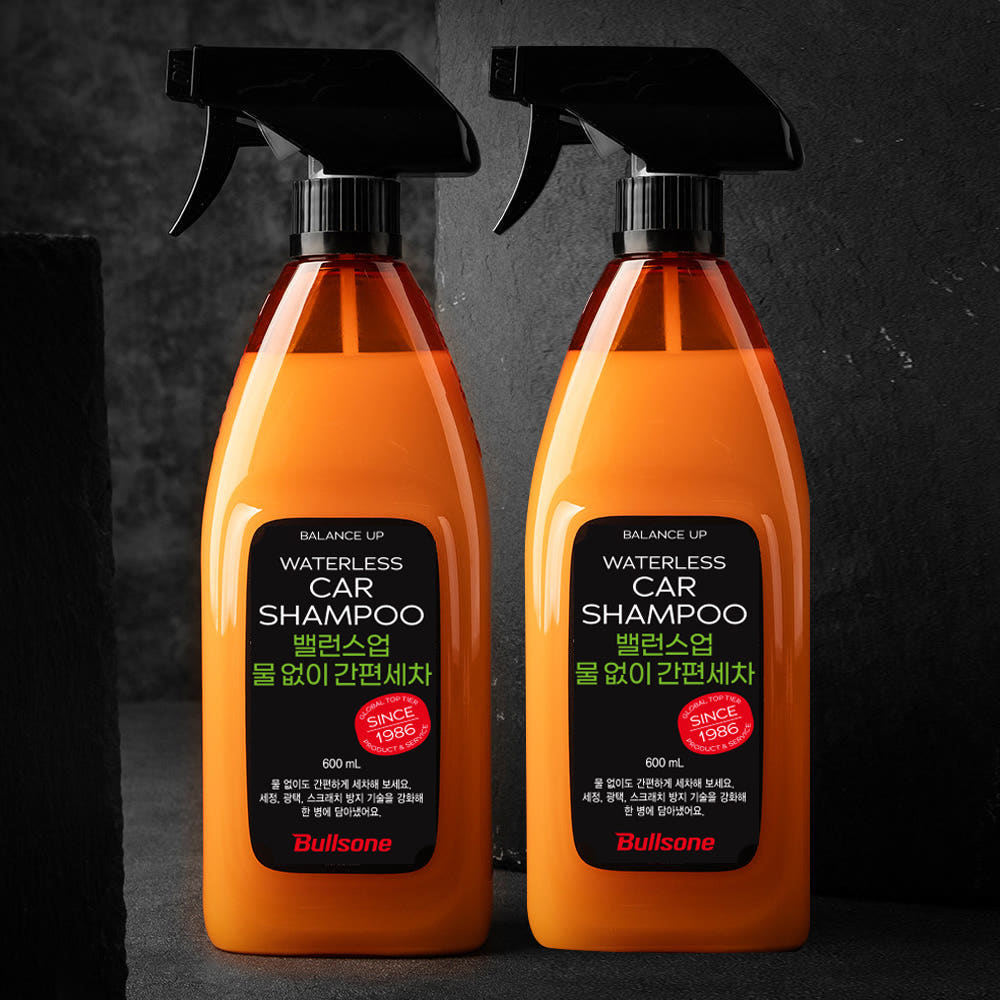 [2개입]불스원 밸런스업 물없이 간편세차 600ml