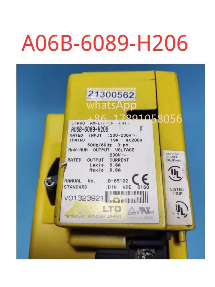 A06B-6089-H206 리퍼 서보 증폭기 장치 완료