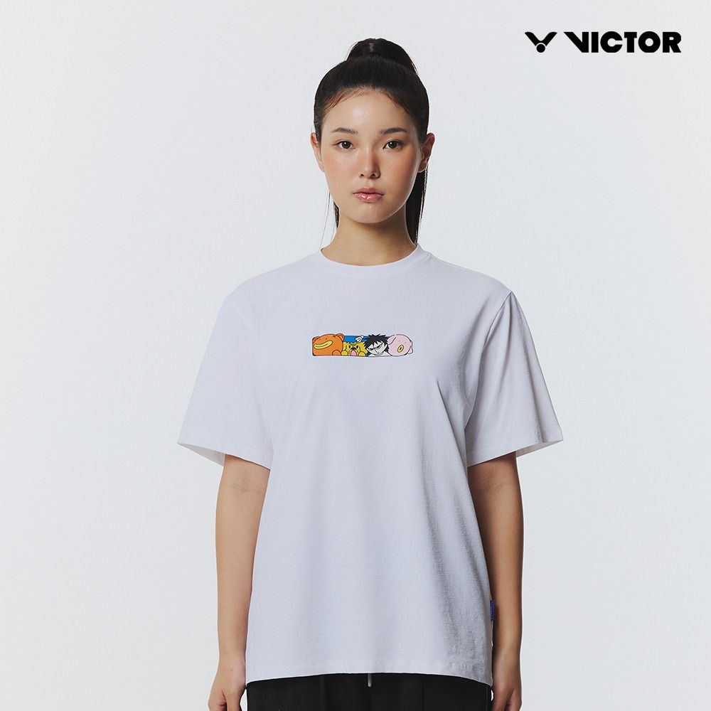 빅터 2026SS VT26ATO202U 어반 화이트 반팔 남여공용 오버핏 티셔츠 - 상품 이미지