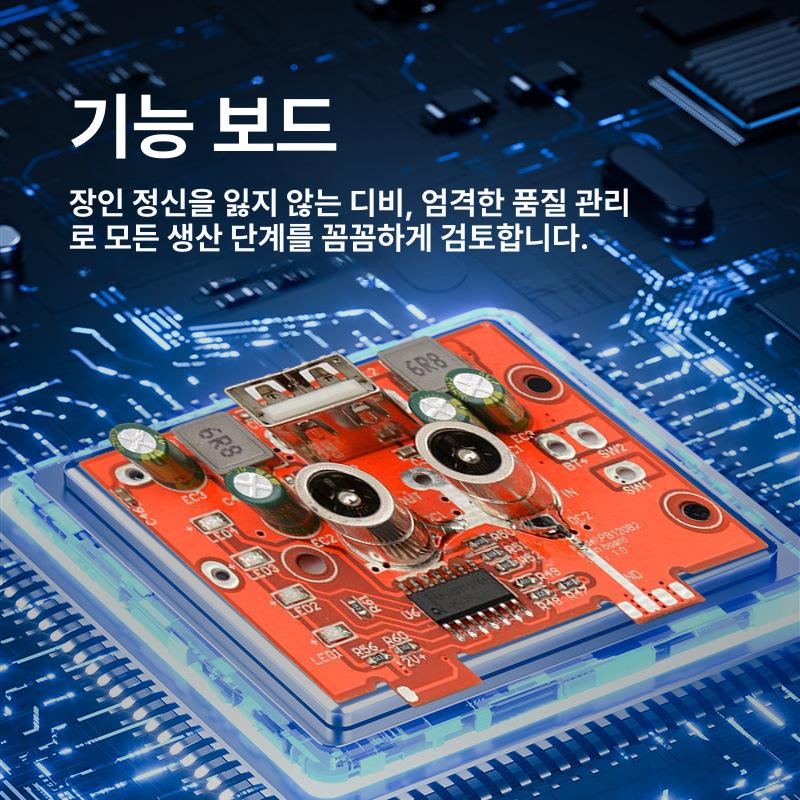 대용량 소형 다기능 충전식 전원 라바오렌지 - 상세 이미지 3