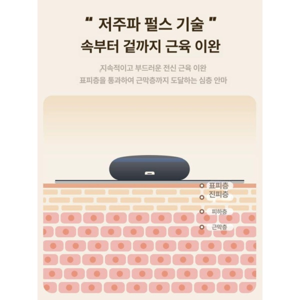 스마트 힐링 고주파 무선 미니 등 마사지기 충전식 목 어깨 허리 다기능 안마기 본체 없는 1개 - 상세 이미지 3