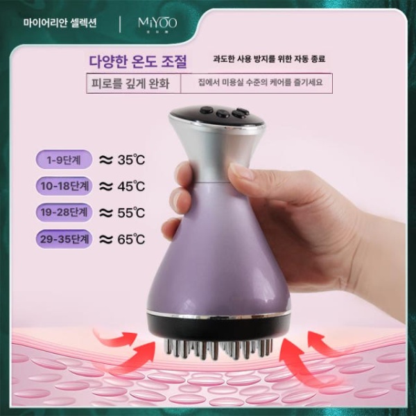프리미엄 고주파 전동 경락 마사지 브러시 다기능 전신 마사지기 마사지기 세트 - 상품 이미지