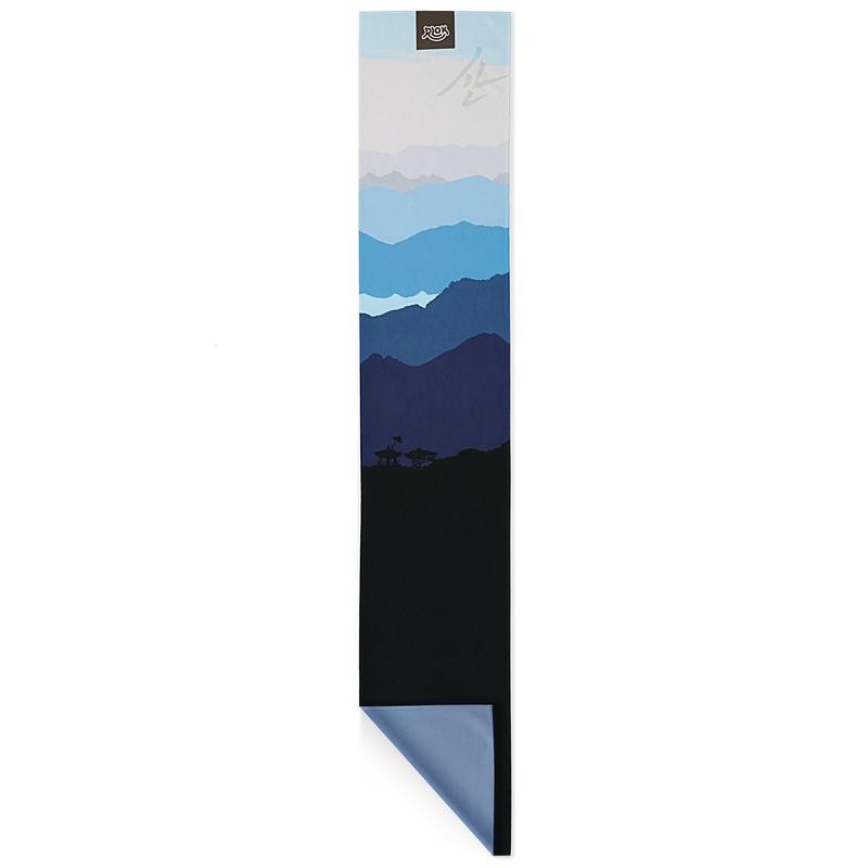 알록 극세사 스포츠 양면디자인 타월 20 x 110cm 47g, 산, 1장 - 상품 이미지