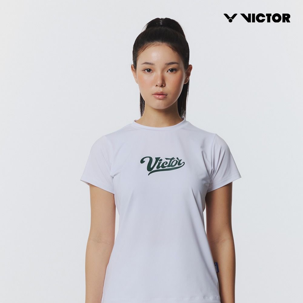 빅터 2026SS VT26ATS004F 퓨어 이즈 화이트 경기 여성 반팔티셔츠 - 상품 이미지
