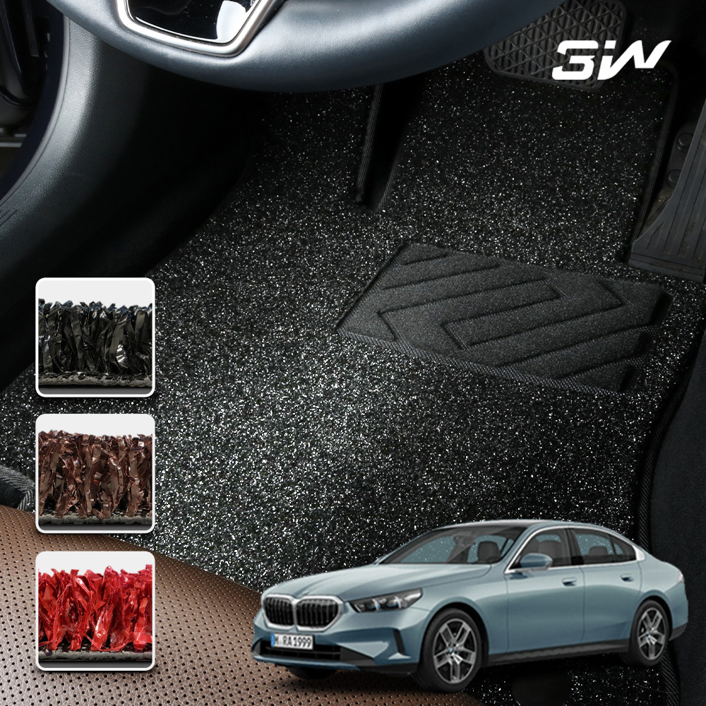 3W 에코라이너 BMW 5시리즈 G60 신소재 POE 매트 잔디 바닥 카매트 - 상품 이미지
