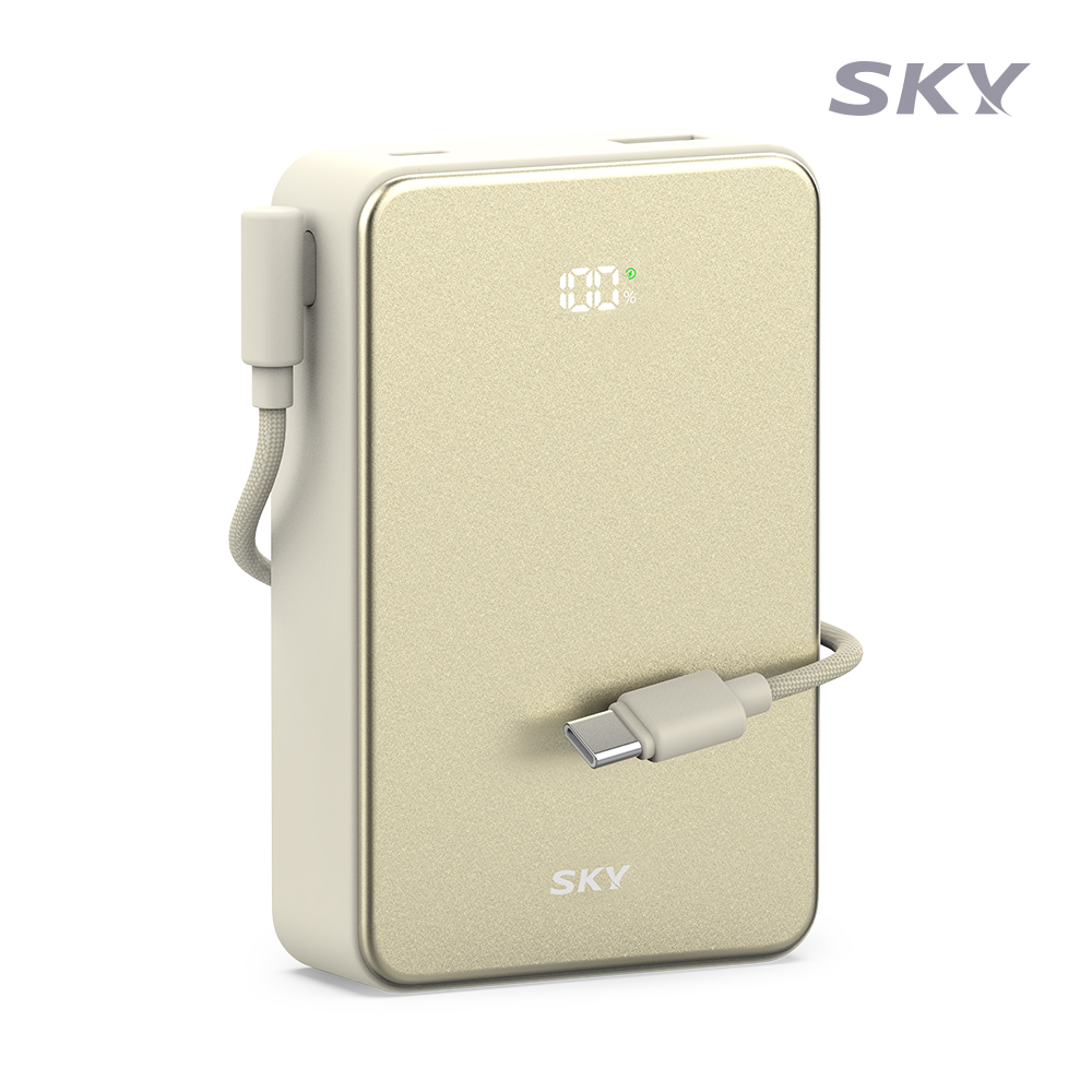 스카이 필 큐브 20000mAh PD QC 22.5W A20 보조배터리 베이지 - 상품 이미지