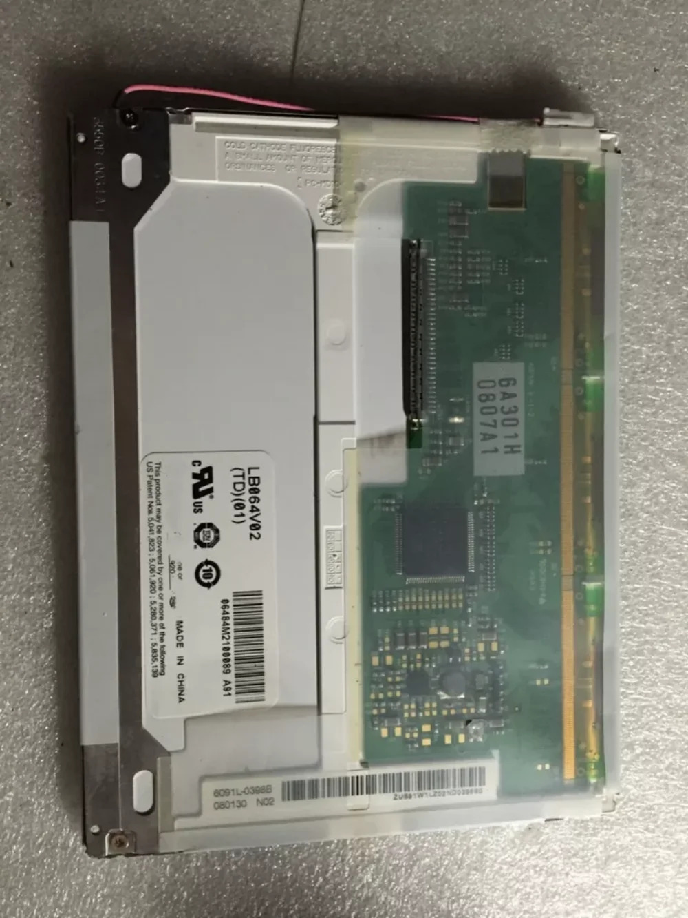 LB064V02-TD01 6.4 인치 LCD 디스플레이 스크린 패널 640x480 리퍼된 원본