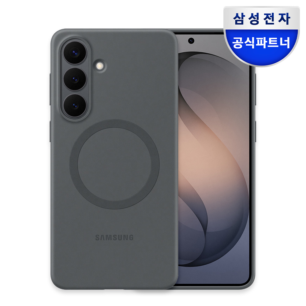 삼성 맥세이프 실리콘 마그넷 케이스 블랙, 갤럭시S26 플러스 - 상품 이미지