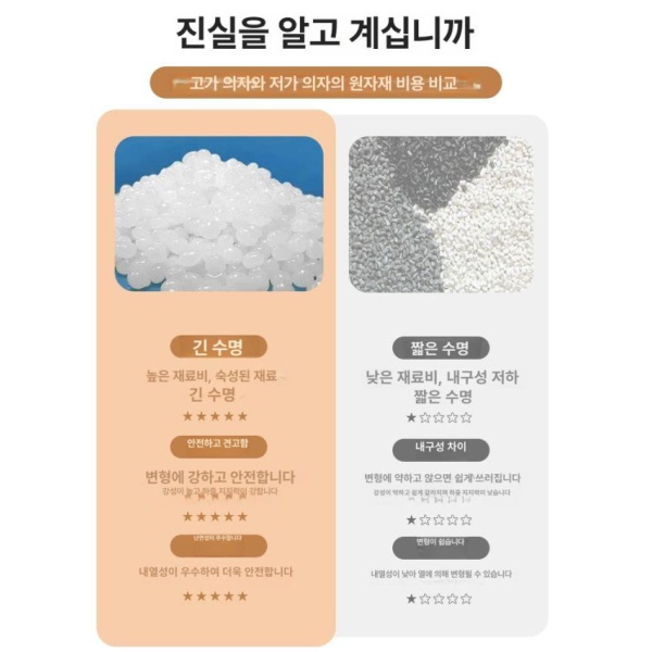 세련된 투명 스툴 모던 플라스틱 간이의자 식탁의자 등받이 업그레이드 두꺼운 친환경 저가형 4개 - 상세 이미지 4