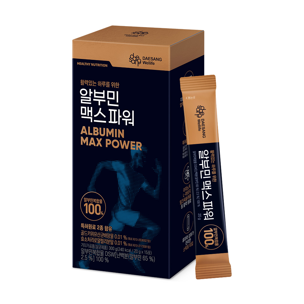 웰라이프 알부민 맥스 파워 15포, 1개 - 상품 이미지
