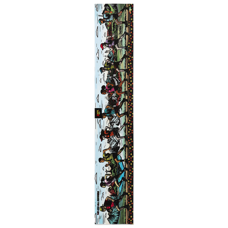 알록 극세사 스포츠 타월 20 x 110cm 47g, 우리 모두 러너, 1장 - 상품 이미지