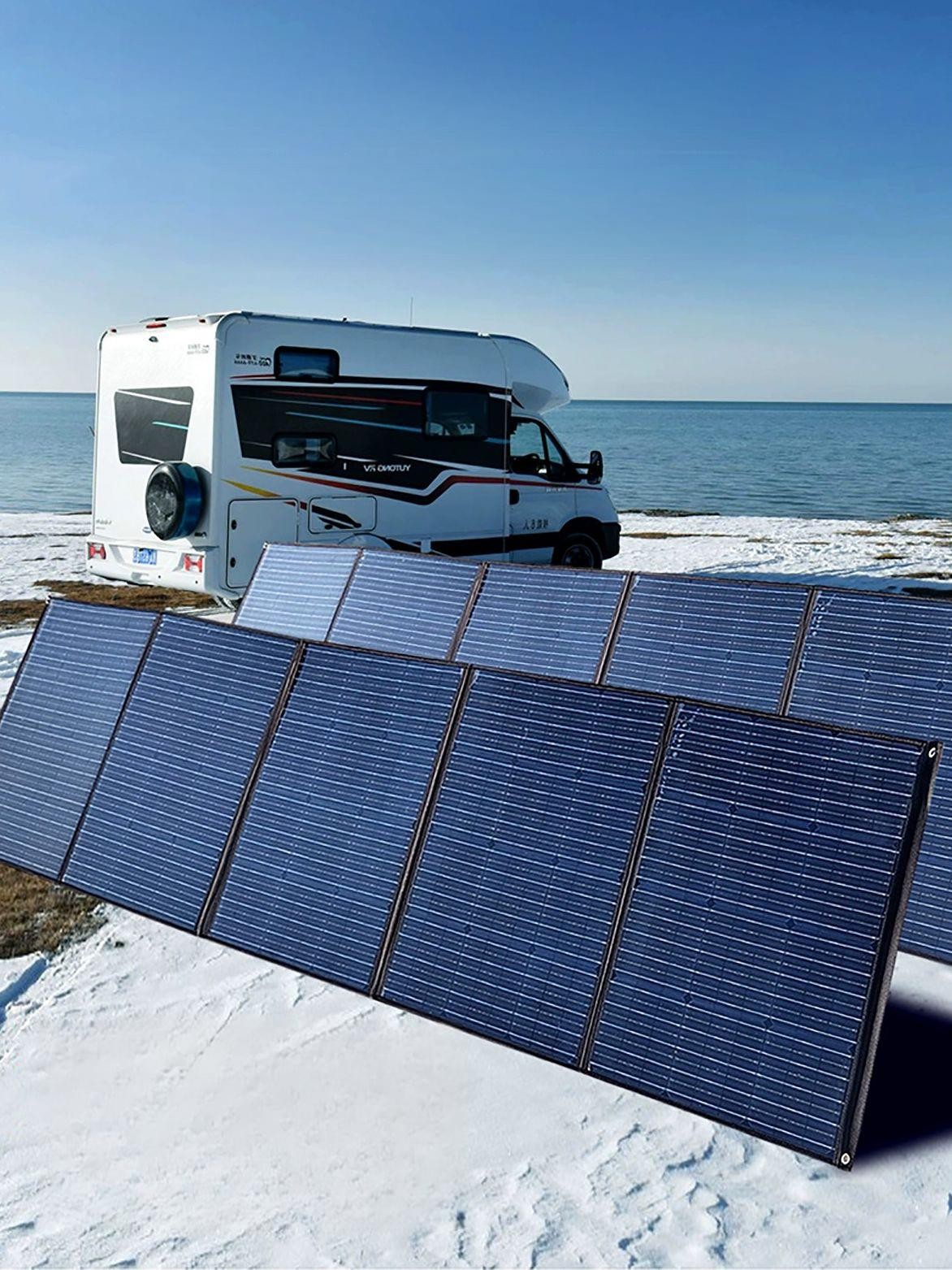 이동식 태양광패널 충전 600W 판넬 발전기 접이식 600W 10단 접이식 2000W - 상품 이미지