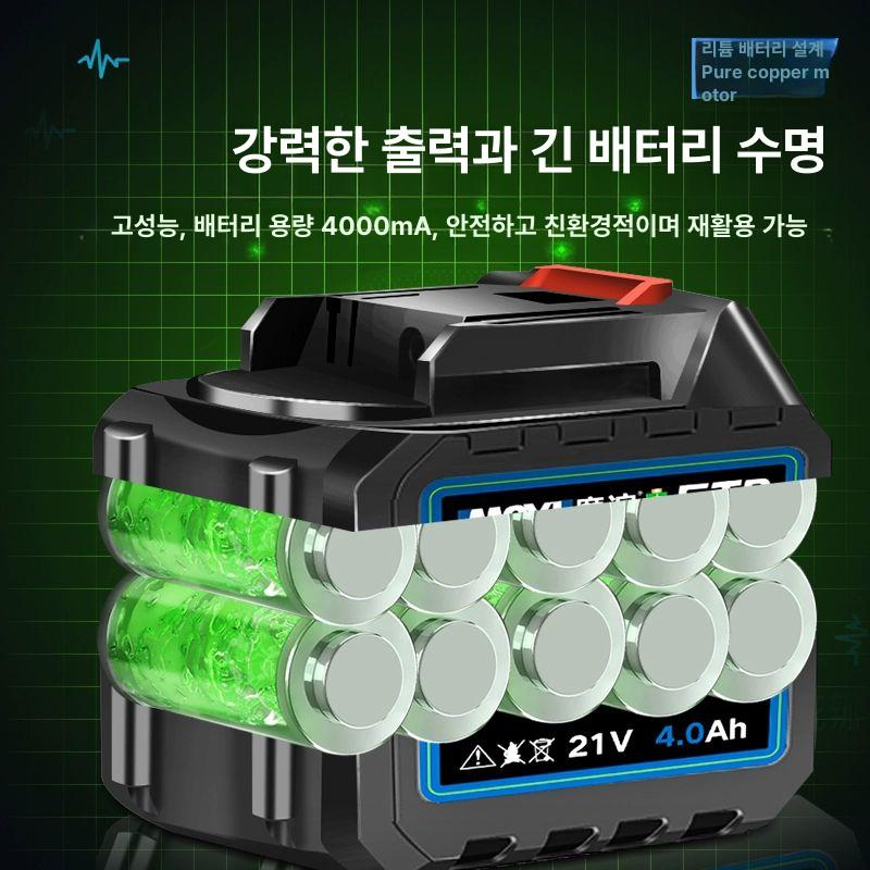 유압 천공기 판넬 펀칭기 충전식 전동 압착기 철제 무선 2200W 4기통 파워 채널강 모델 1 배터리 - 상세 이미지 5