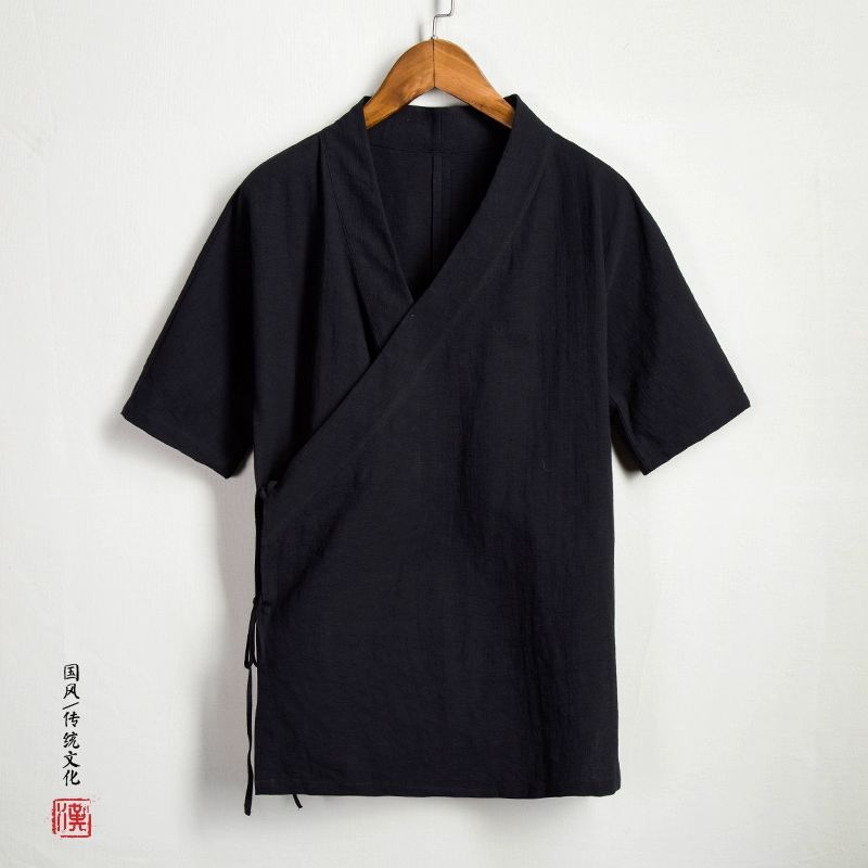 레스토랑 여름 면 일식 쉐프 복장 시원한 주방 화이트 M [50-60kg] - 상세 이미지 3