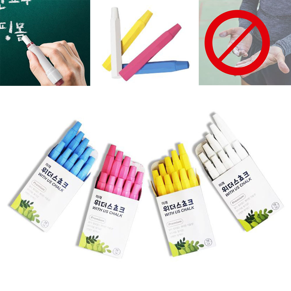 대용량 습식 분필 100개입 친환경 교실 강의실 칠판 초크 - 상품 이미지