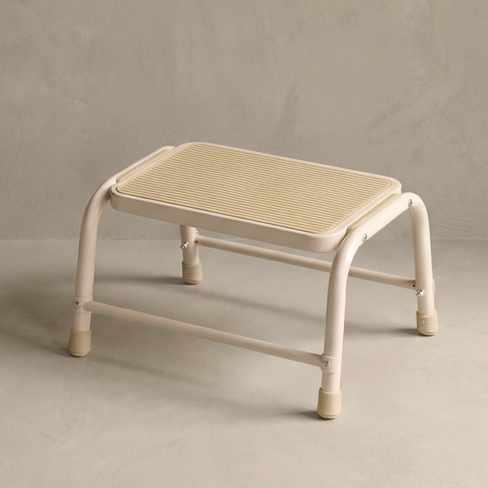 로티홈시스 사다리 가정용 A형 1단 미니 이동식 작업 발판 계단 SL1 아이보리 제품 이미지