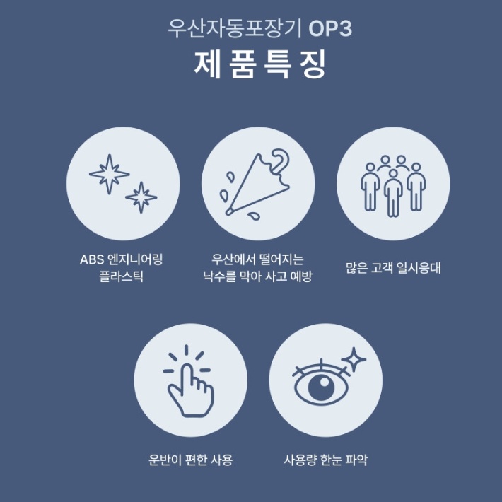 1구 우산비닐포장기 건물출입구 국산 우산자동포장기 - 상세 이미지 4