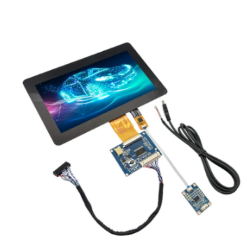 7인치 LVDS 인터페이스 1024x600 LCD 화면 169 USB 외부 커버 용량성 터치 스크린 디스플레이