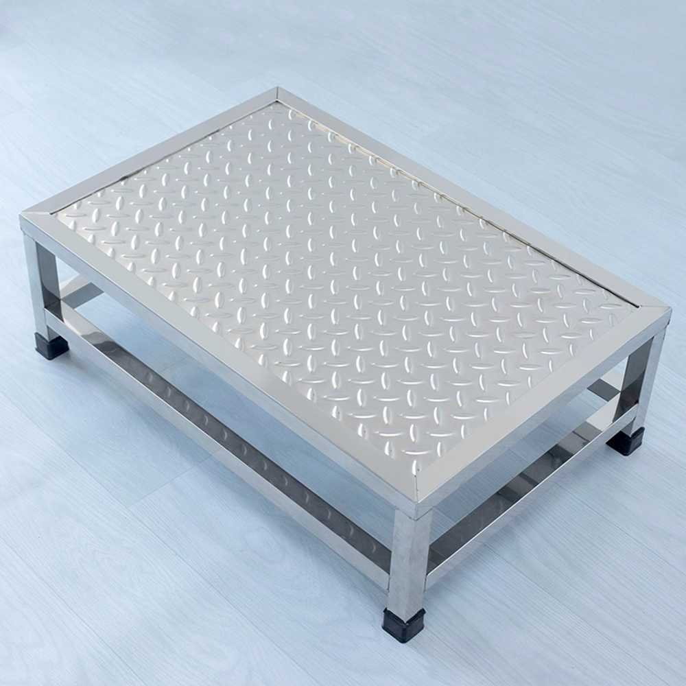 스텐 발판 도배 철제 단차 높이 체크판 디딤 바닥 60x40x20cm - 상품 이미지