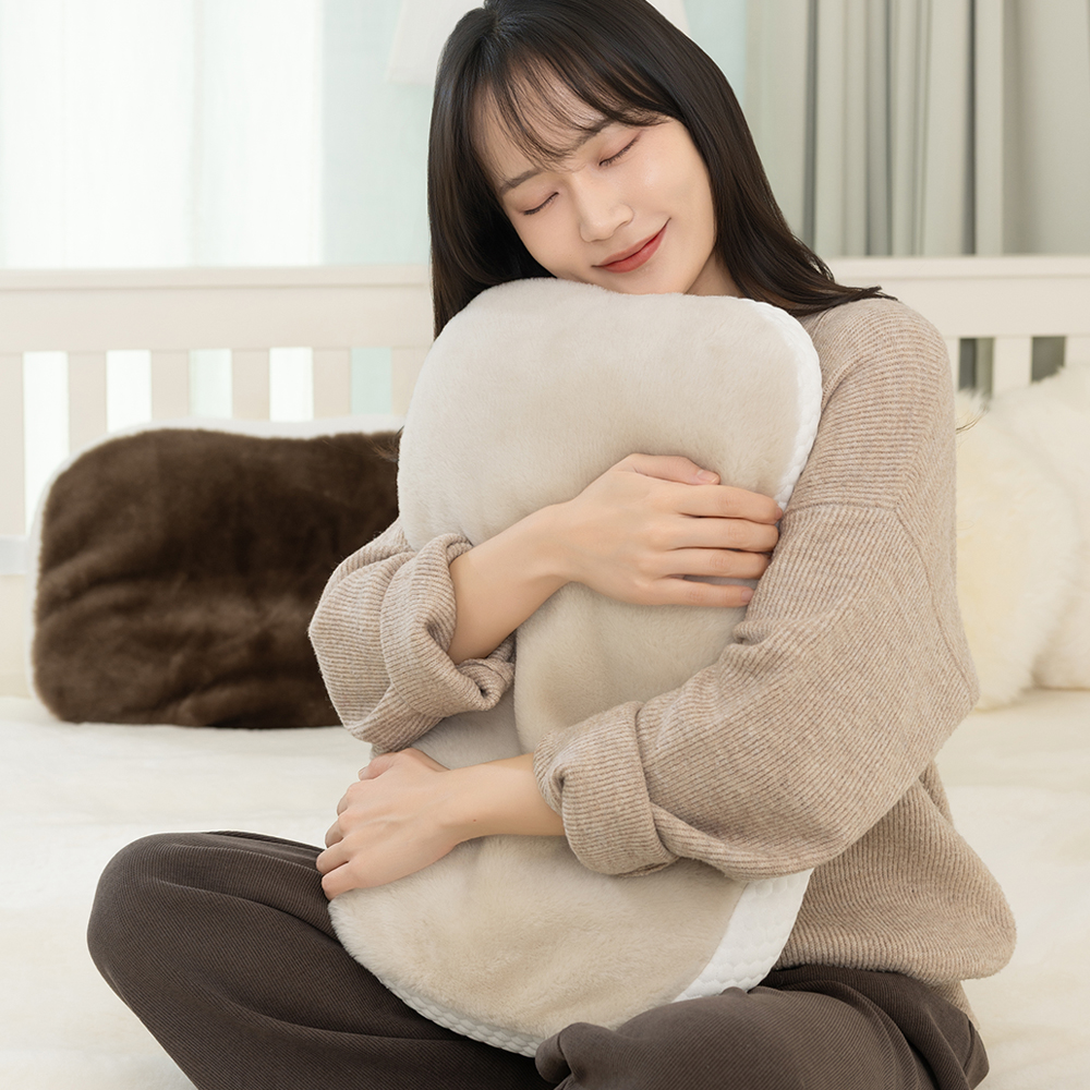 써니양모 쉽스킨 메모리폼 단모 메리노울 경추 베개 - 상품 이미지