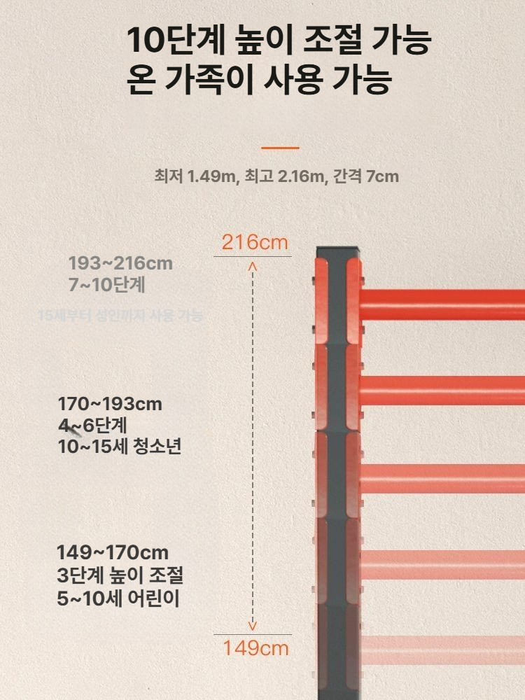 철봉 실내 홈트 가정용 풀업바 턱걸이 매달리기 크로스핏 풀업 기구 헬스 장비 운동기구 - 상세 이미지 3