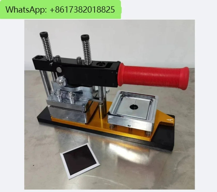 자석 버거 패티 프레스 몰드 배지 스티커 제작 63.5x63.5mm 50x50mm