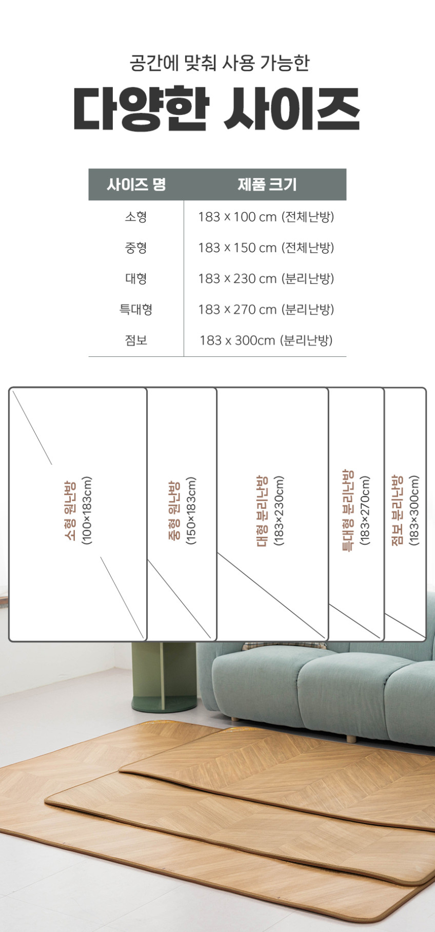 한일의료기 전기매트 EMF 모노륨 전기장판 난방 온열 거실용 바닥 신대청 1인용 소형 판매처 상세 정보 이미지 4