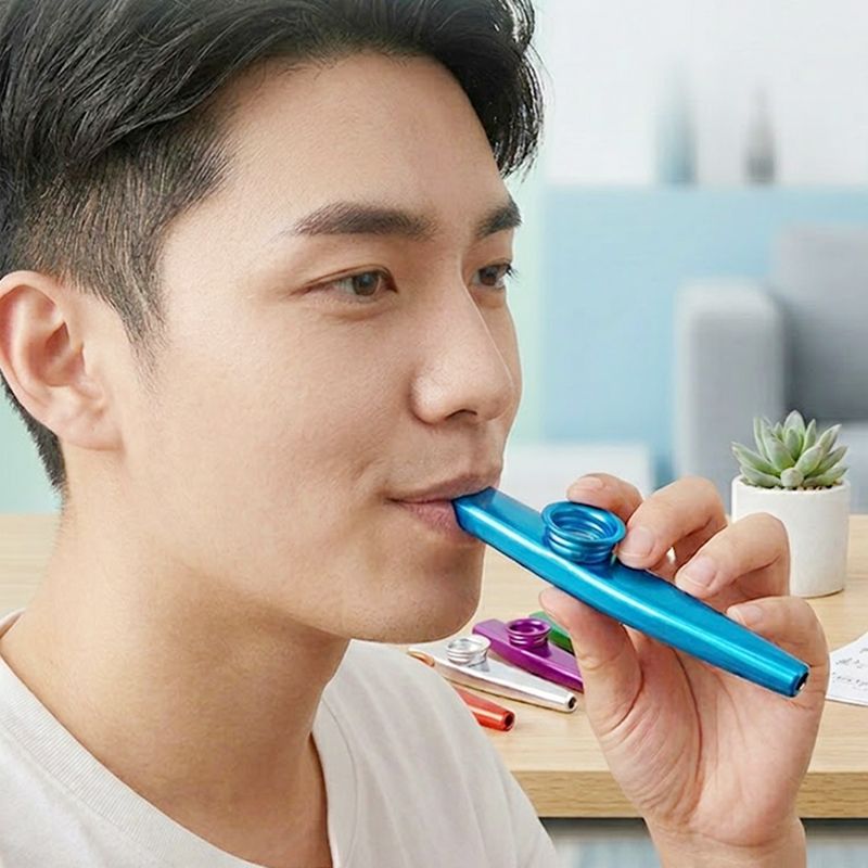 메탈 카주 음악 치료 악기 교육용 교구 떨림막 허밍 카쥬 까주 까쥬 관악기 휘파람 - 상세 이미지 4