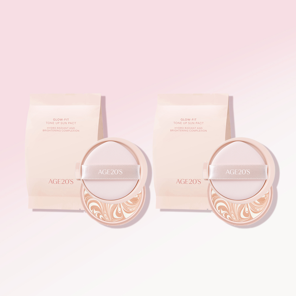 에이지투웨니스 글로우핏 톤업 선팩트 12.5g 리필 2입  (SPF50+ PA++++) 제품 이미지