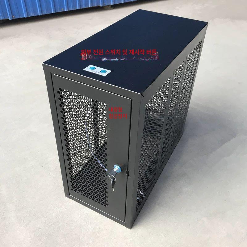 PC 잠금함 공용컴퓨터 케이스 보안 도난방지 2-499 대형 블랙 공식 표준 구성 - 상세 이미지 5