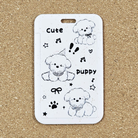 학생증 우정템 감성적인 드로잉 멍멍이 포카 프레임 단품