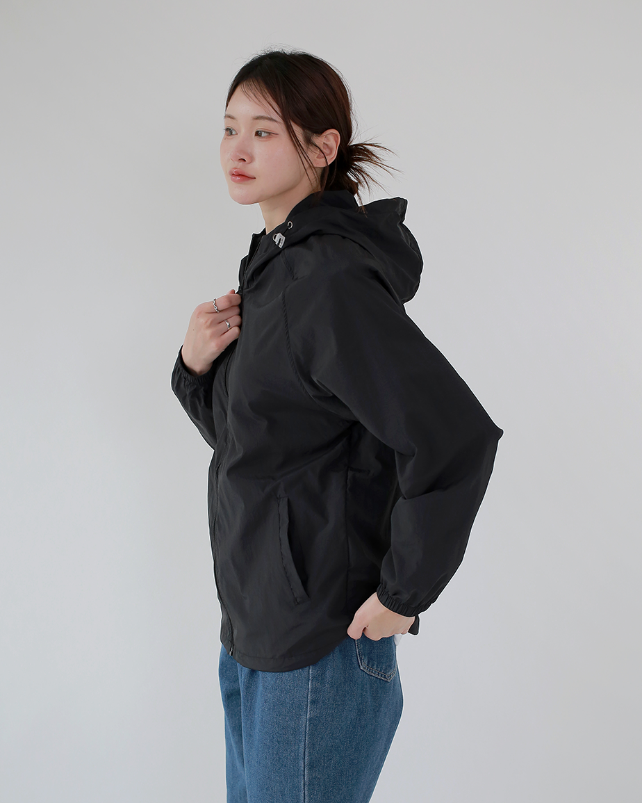 FTFL 윈드 남녀공용 초경량 윈드브레이커 후드 집업 바람막이 등산복 운동복 자켓 봄여름 - 상세 이미지 3