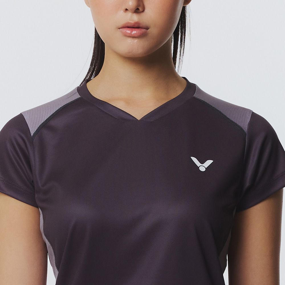 빅터 2026SS VT26AGW018F 뉴트럴 그레이라인 반팔 여성 경기티셔츠 - 상세 이미지 5