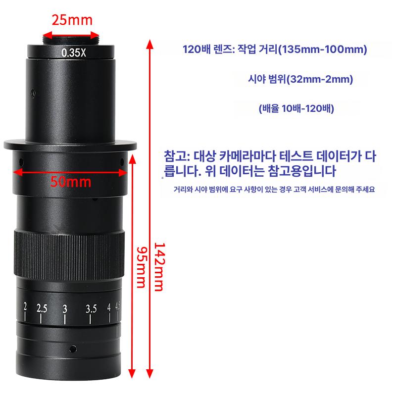 고배율 산업용 검사 화면 확대 LCD 회로 미생물 관찰 120배 렌즈 - 상세 이미지 3